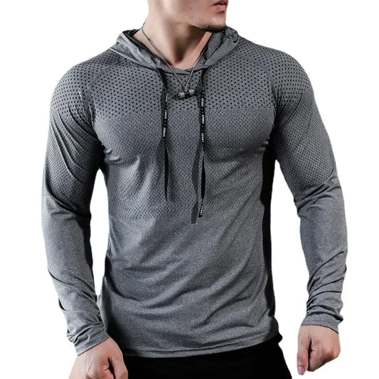Men's Fitness Hoodie Set